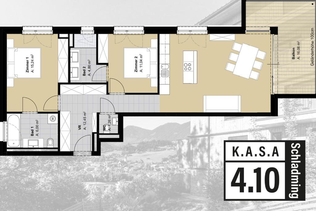 Kasa 4.10A Lägenhet Schladming Exteriör bild